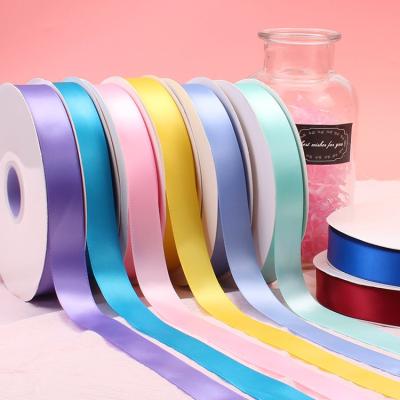 China Luxury 105 high tenacity YFXC satin ribbon factory face satin ribbon ribbon roll double satin manufacturers high colors for sale