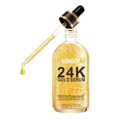 China New Arrival Anti Aging 24k Gold Ampoule Hylauranic Anti Aging Serum,Organic 24k Gold Serum for sale