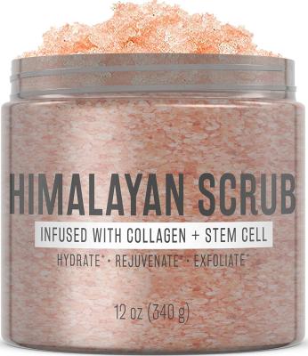 China Hot Selling Exfoliator Himalayan Salt Scrub Natural Body Sugar Scrub Exfoliate Skin Whitening Himalayan Salt Scrub for sale