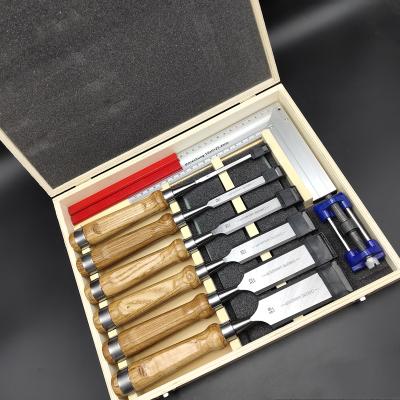 China Woodworking Premium Quality Woodworking Chisel Tool Kit With Honing Guide for sale