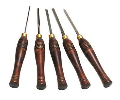 China Carving 5 Pcs HSS Wood Lathe Chisel Set for sale