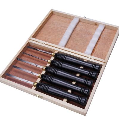 China Wood work 5 pcs gouge wood chisel woodturning set woodworking tools for sale