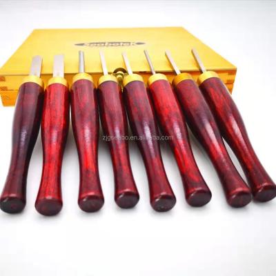 China Wood Work 8 Pcs HSS Wood Turning Chisel For Wood Turning for sale