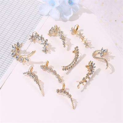 China CLASSIC AS Simple Butterfly Earrings Women Clip On Earrings Set Statement Star Flower Earrings For Women 2021 for sale