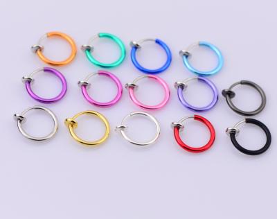 China Hot Ace Environmental Friendly Clip On Vibrating Body Nose Lip Nipple Rings Stud Hoop Earrings Septum for sale