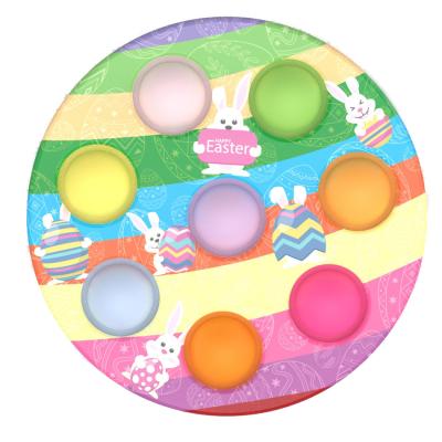 China Kindergarten Educational Toys Colorful Easter Push Board Squeeze Toys for sale