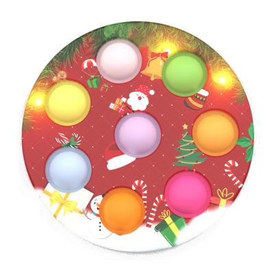 China Colorful Preschool Educational Toys Christmas Push Board Squeeze Toys for sale