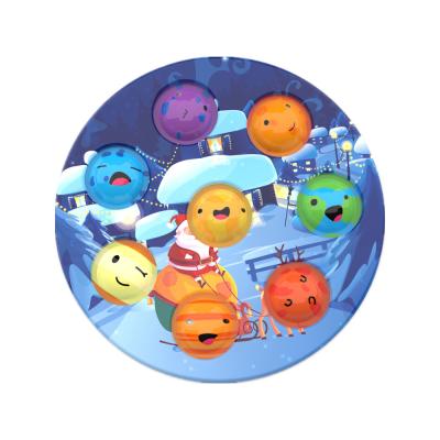 China Preschool Educational Christmas Toys Eight Planets Solar System Push Squeeze Toys for sale