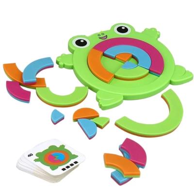 China Kids Play Game 40 Challenges Montessori Frog Puzzle Educational Board Game Toys For Children for sale