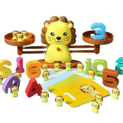 China Study of Number Digital Lion Balance Scale Montessori Math Toys for sale