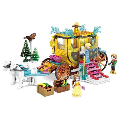 China Building Toy 412pcs Gold Cart Friends Building Blocks for sale