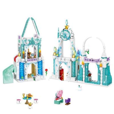 China Building Toy 486pcs 2in1 Ice Snow Light Castle Building Blocks for sale