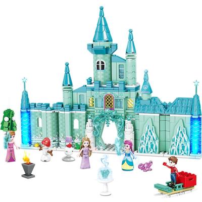 China Building Toy 486pcs 4 in 1 Ice Snow Castle Friends Building Blocks for sale