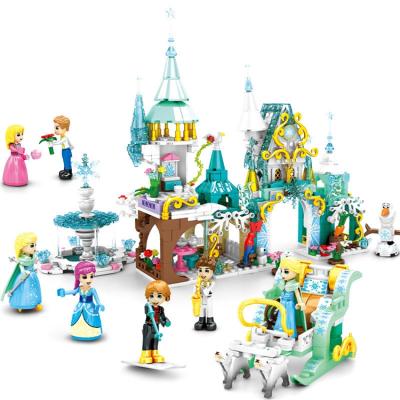 China Building Toy 676pcs 8 in 1 Ice Snow Castle Friends Building Blocks for sale