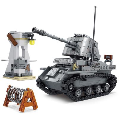 China Building Toy 479pcs Marder III Ausf.h Tank Building Blocks With Ww2 Soldier Military Figures Toys For Children 0107 for sale