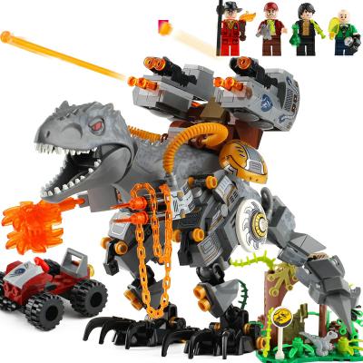 China Building Toy 510pcs Reload T-Rex Dino Building Blocks Jurassic World Dinosaur Bricks Toys For Children for sale