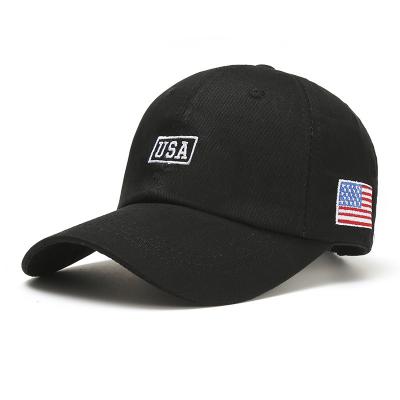 China American Flag USA COMMON Letter Embroidered Women Man Unisex Baseball Cap Hat for sale