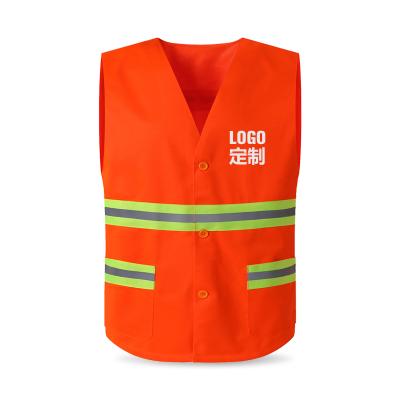 China Fluorescent Color Reflective Multi-site Sleeveless Vest Vest Work Sight Workers Hygiene Volunteer Safety Vest Work Protection for sale