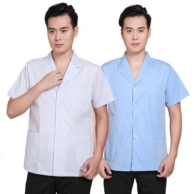 China Factory Wholesale Customized Short Sleeve Coveralls Food Logistics Hospital Summer Hospital Sanitary Clothing for sale