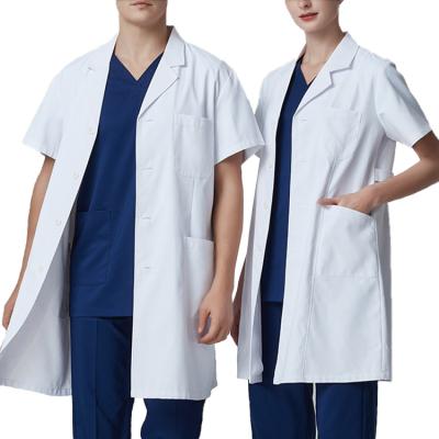 China Exquisite Wholesale White Dental Intern Coat Hospital Manufacturer Workmanship Uniform Lab Coat for sale