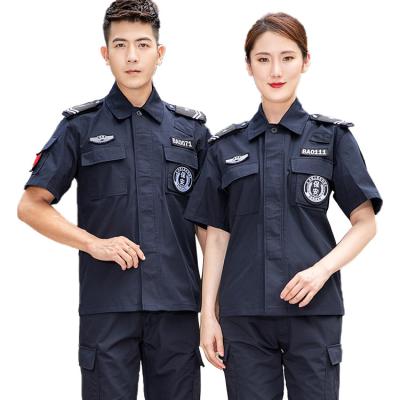 China Wholesale Custom Made Durable Durable Combat Training Work Uniform Black Combat Training Work Uniform Security Uniform for sale