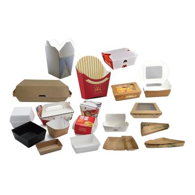 China Full Automatic Hotels Food Cardboard Hamburger Paper Box Making Machine Paper Product Making Machinery for sale