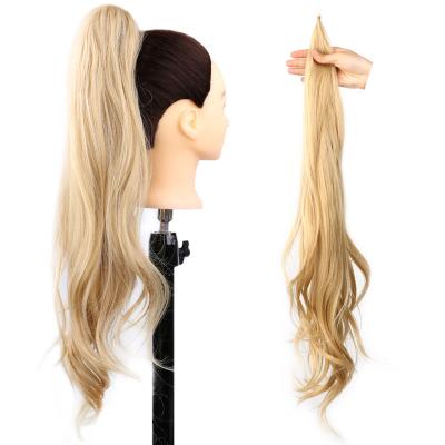 China I-tip Hair Design New 32 Inch Synthetic Pony Tail Wigs Flexible Hair Ponytails for sale