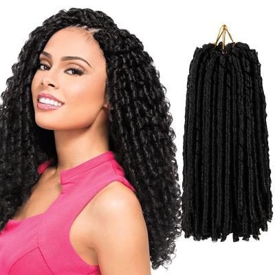 China Soft Locs 14 Inch Goddess Straight Faux Locs Crochet Hair Soft Locs Crochet Braids Dreadlocks Extension for sale