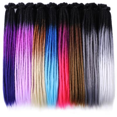 China 22inch Synthetic Dreadlocks Crochet Hair Ombre Dreadlock Extensions For Women/Men Reggae Corchet Handmade Braiding Hair for sale