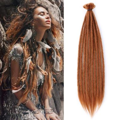 China Synthetic Handmade Dreadlocks Crochet Hair Synthetic Handmade Dreadlocks Crochet Hair Extensions Black Brown Raggae Hip Hop Hair Dread Locks Hair for sale