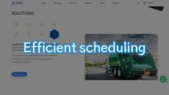 Efficient scheduling in sanitation