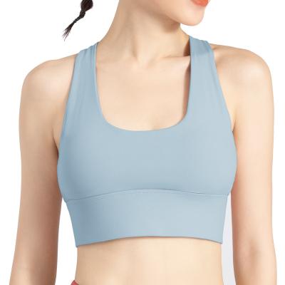 China Breathable High Elastic Fabric Sportswear Women Sports Bra Woman Sports Bra Top Bras for sale