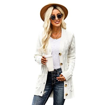 China Women Breathable Clothing Autumn Single Button Cardigan Sweater Tops Fashionable Women Sweater for sale