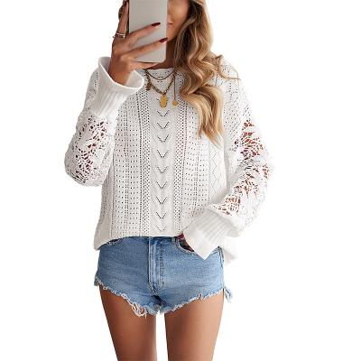 China 2021 Autumn Women's Fashion Breathable Female Tops Fashionable Knitted Women's Sweater for sale