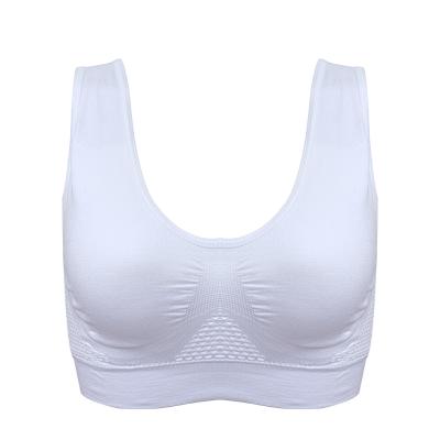 China 2021 NYLON Women's Bras Yoga Bras Comfortable Sports Underwear Underwire Vent Plus Size Hollow-out Vest Women's Mesh Bras for sale