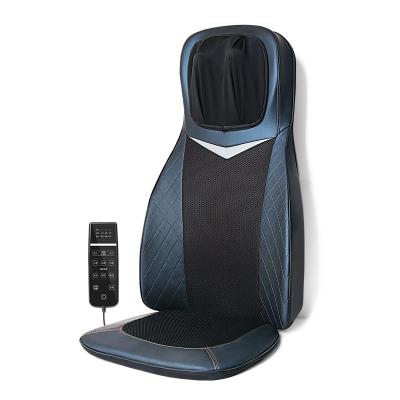 China Body Cojin De Masaje Shiatsu Pad Kneading Asianto De Masajes Neck Massage Chair Cushion Heat Vibration Car Seat Back Massager for sale