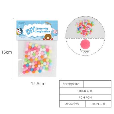 China Factory Direct Handmade Sewing Pom Poms Ball 3cm High Elasticity DIY 1cm 1.5cm 2cm 2.5cm Festival Stuff for sale