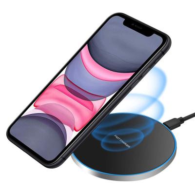 China ABS+PC Material Source Manufacturer HEITUO Wireless Charger Portable Round Desktop Mobile Phone Flame Retardant Selling Fast Charging Protection Best for sale