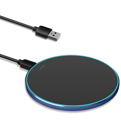 China 2022 New Wireless Cell Phone Charger Type-C In 1 Wireless Charger Pad Fit For Iphone Android Phone Earphone 2 In 1 Fast Wireless Charging for sale