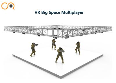 China Large Space Virtual Reality Simulator Multiplayer Shooting Game Machine  FRP + Steel Material for sale