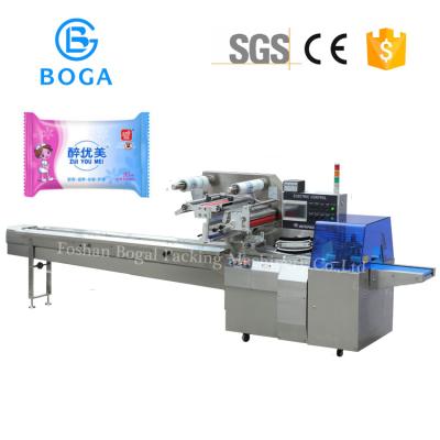 China High Speed Box Motion Flow Wrapper /  Tissue Paper Packing Machine 2.4KW for sale