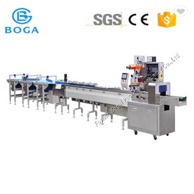 China High Efficiency Pillow Packing / Cheese Block Sachet Biscuit Packing Machine for sale