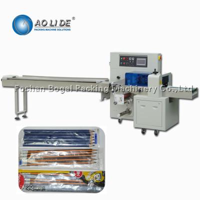 China Electric High Speed Flow Wrap Machine SUS304 Touch Screen Oil Pen Packing for sale