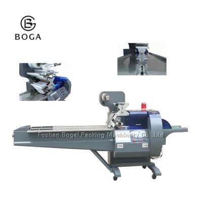 China Film Bag Pouch Cookie Packaging Machine / Flow Wrap Packaging Machine for sale