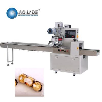 China 220V Horizontal Flow Wrap Packing Machine Candy Chocolate Bar Packing for sale