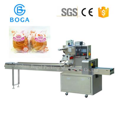 China Stainless Steel Rusk Bread Packing Machine 3 Side Sealing for sale