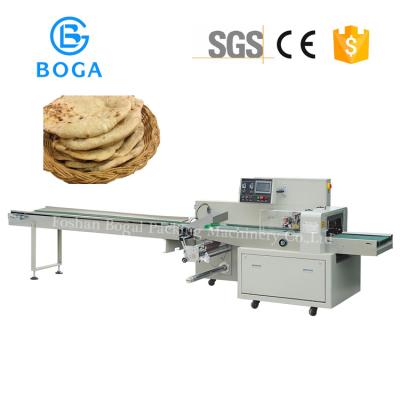 China Arabic Bread Pillow Pouch Packaging Machine Electric 4380*970*1530mm Size for sale