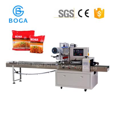 China Noodle Horizontal Flow Wrap Packing Machine Semi Automatic Quick Served for sale