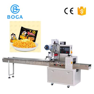 China Instant Noodle Horizontal Pillow Packing Machine Electric Driven Pillow Type for sale