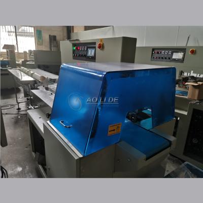 China 80 bags/Min Horizontal Flow Pack Machine For T Shirt Rubbish Bag for sale